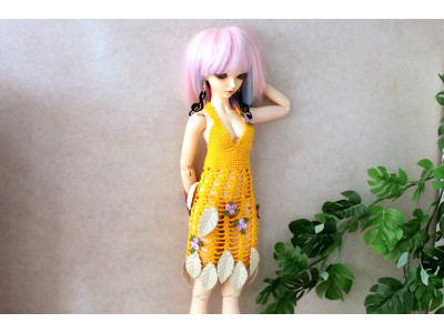 Minifee dryad dress yellow