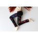 Minifee neon pants slim, splatter paint graffiti print l