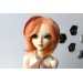 Short peach wig for Minifee BJD doll, 1:4 scale stylish hair