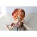 Short peach wig for Minifee BJD doll, 1:4 scale stylish hair