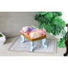 Miniature tabouret art deco pouf dollhouse ottoman footstool