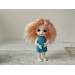 Lati White doll wig, 1:12 scale BJD doll viscose blond coral