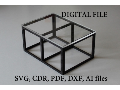 Modern glass table digital