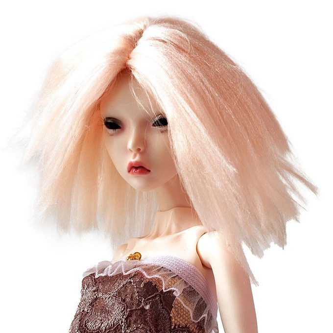 Short haircut for Popovy Sisters BJD dolls. Viscose elastic 