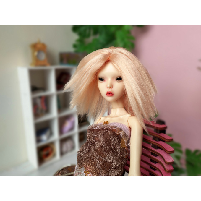 Short haircut for Popovy Sisters BJD dolls. Viscose elastic 