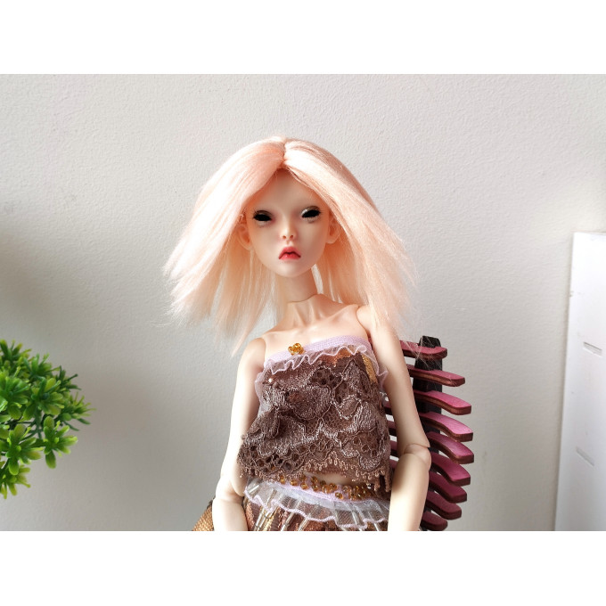 Short haircut for Popovy Sisters BJD dolls. Viscose elastic 