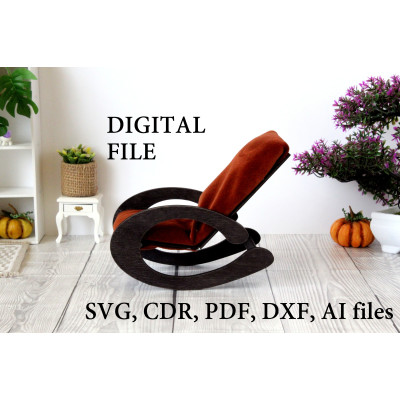 Round curl chair digital