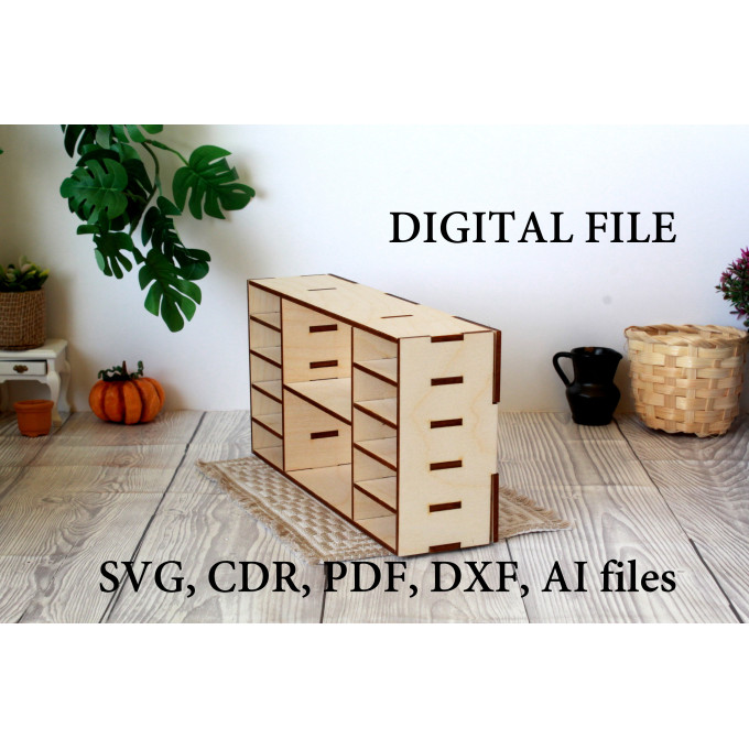 Miniature drawer digital download file, dollhouse prop