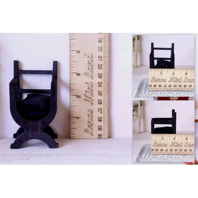 Two miniature Tudor chair 1:12 scale digital file