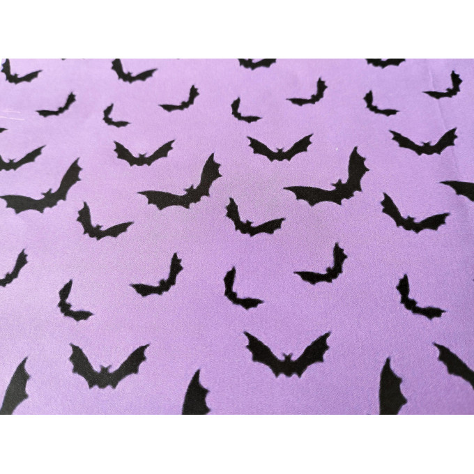 Dollhouse wallpaper Halloween style with bat digital