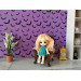Dollhouse wallpaper Halloween style with bat digital