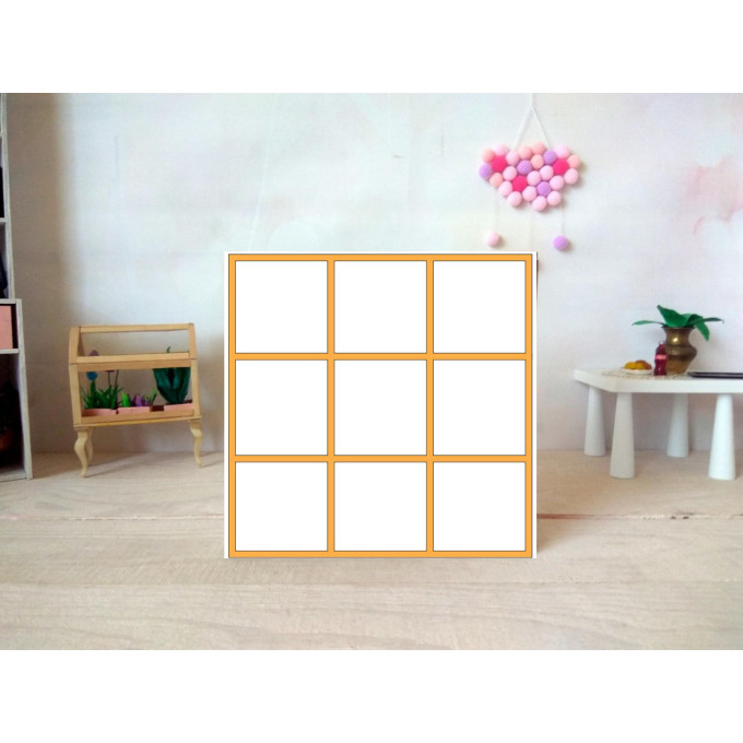 Miniature bookcase digital file kit, dollhouse 