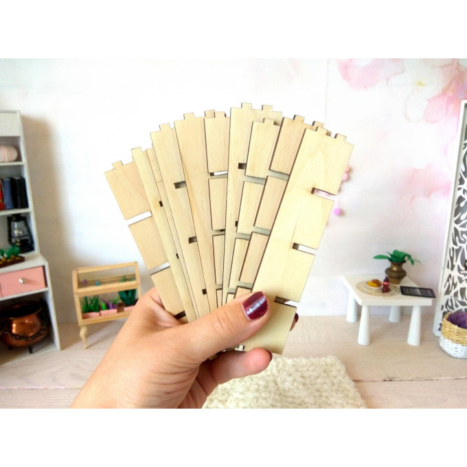 Miniature bookcase digital file kit, dollhouse 