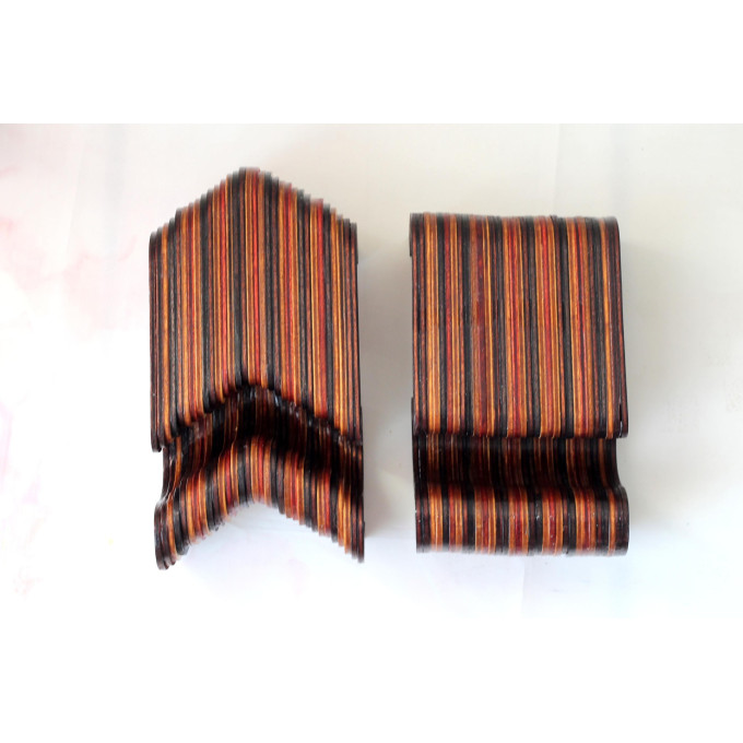 Miniature modern curled table download laser cut digital file