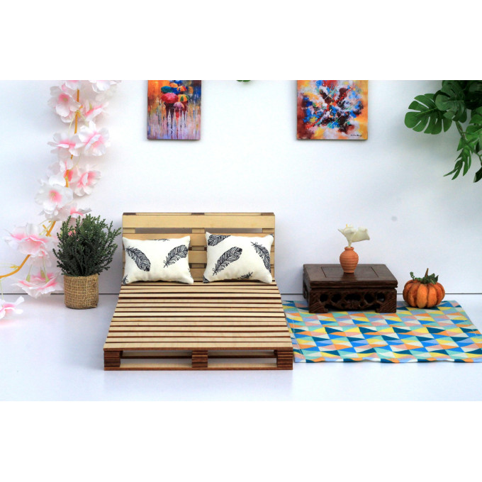 Miniature pallet bed digital file download kit 