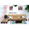 Miniature pallet bed digital file download kit 
