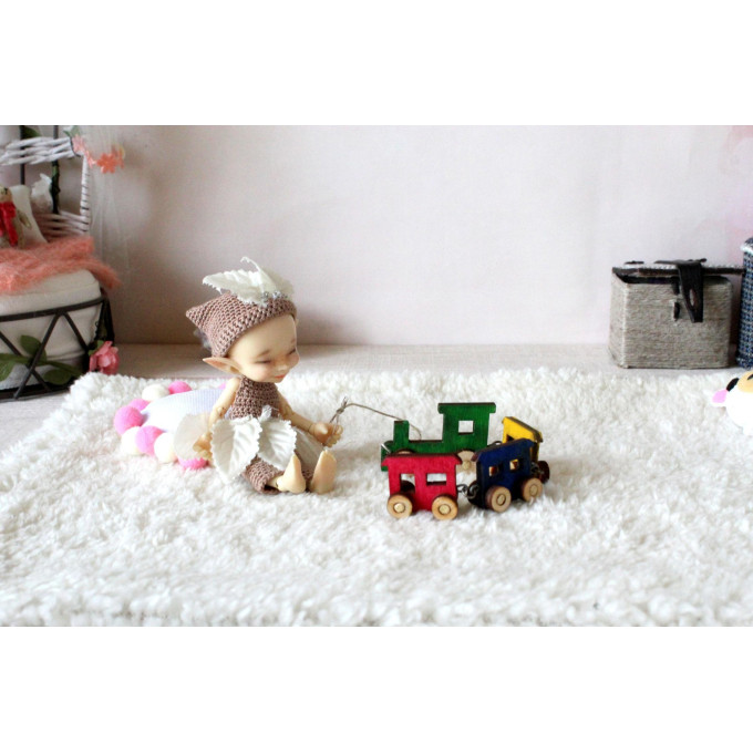 Miniature train, dollhouse nursery BJD doll toy digital 