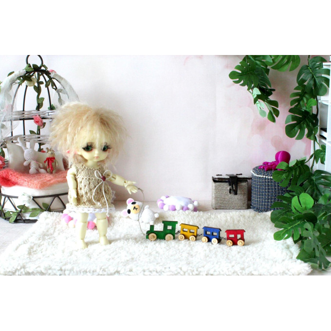 Miniature train, dollhouse nursery BJD doll toy digital 