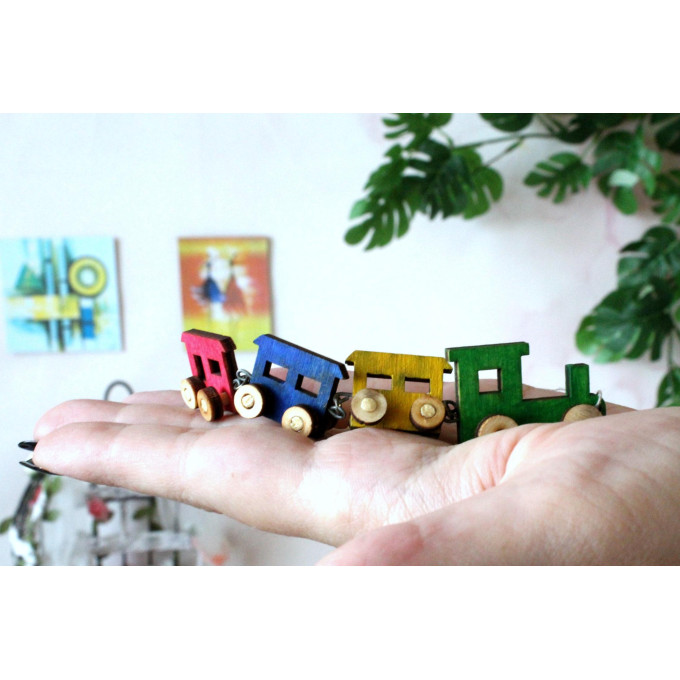 Miniature train, dollhouse nursery BJD doll toy digital 