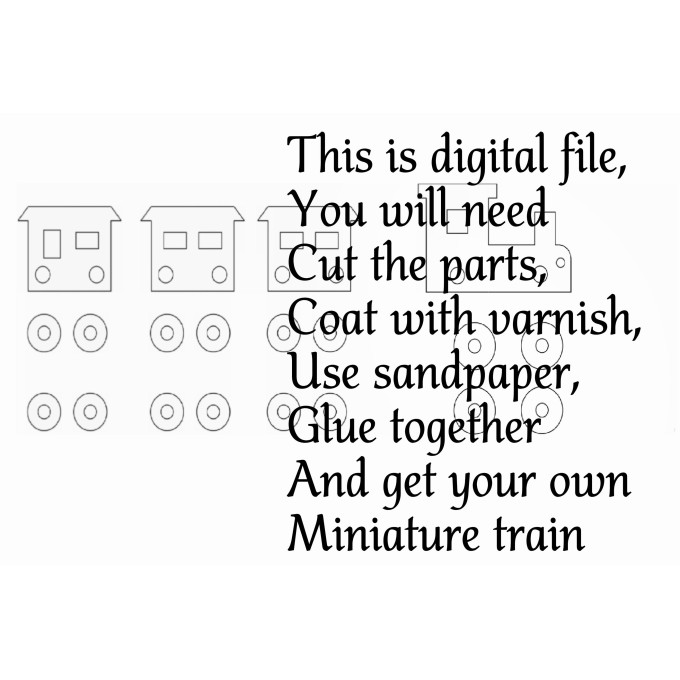 Miniature train, dollhouse nursery BJD doll toy digital 