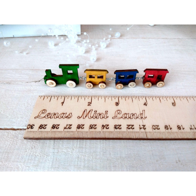 Miniature train, dollhouse nursery BJD doll toy digital 