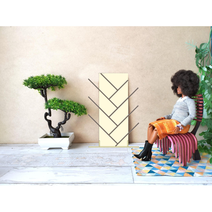 Miniature modern bookcase tree digital download