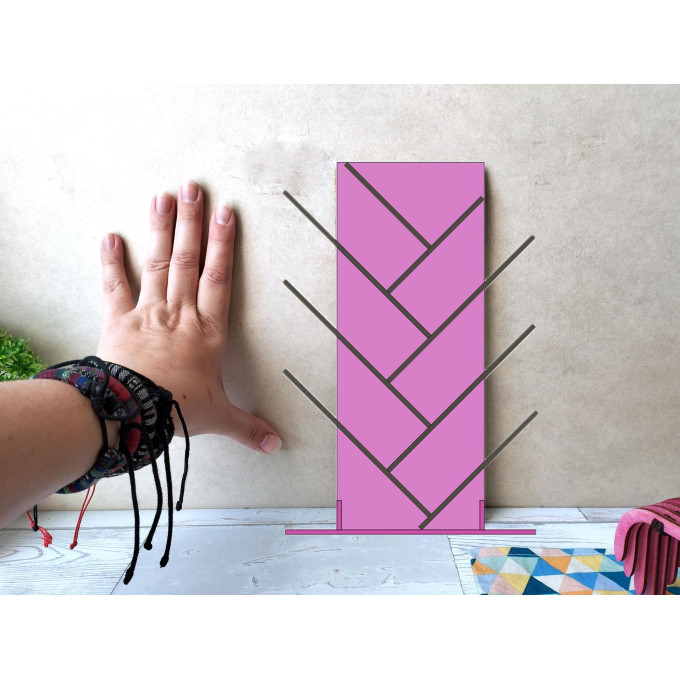 Miniature modern bookcase tree digital download