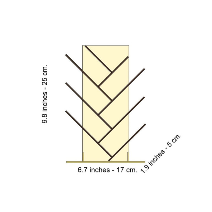 Miniature modern bookcase tree digital download