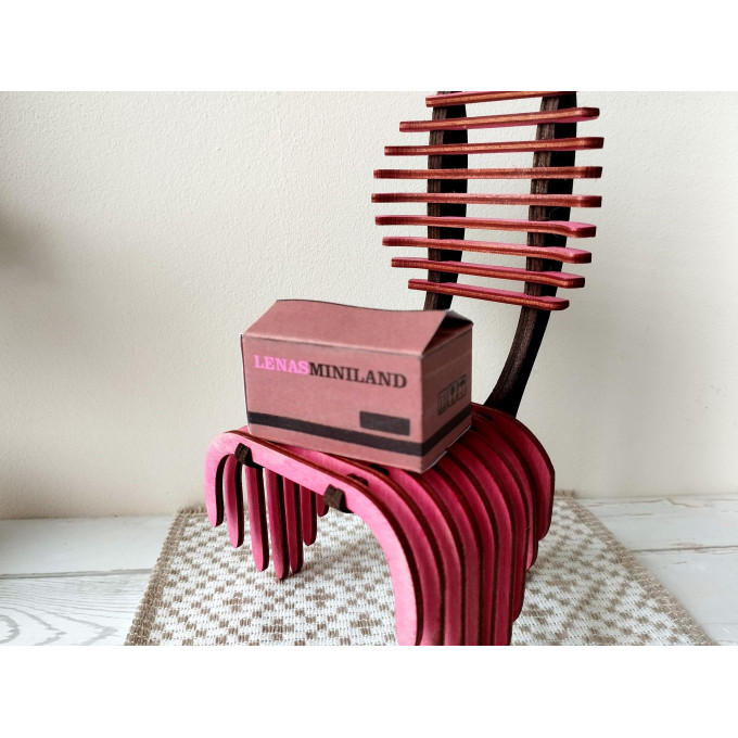 Miniature dollhouse printable box 3 sizes package post 