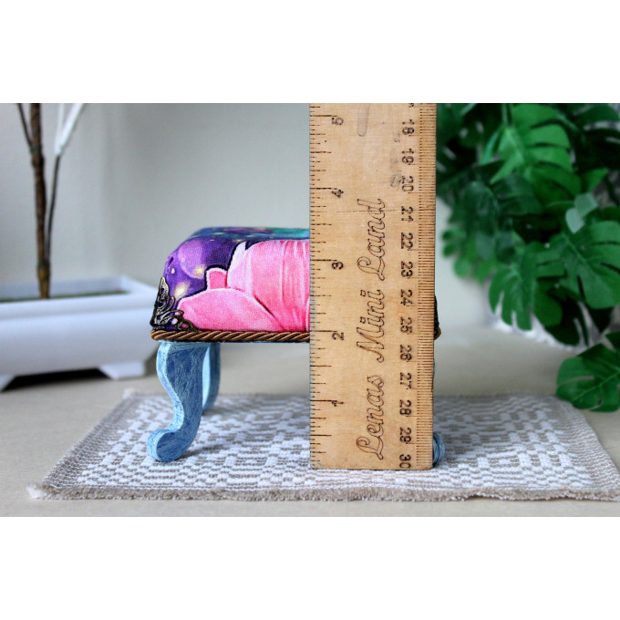 Miniature tabouret SVG digital file download, dollhouse