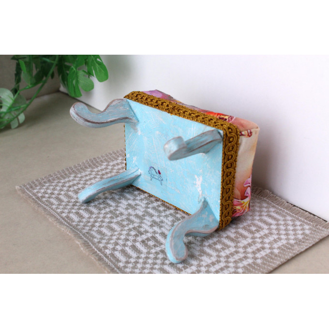 Miniature tabouret SVG digital file download, dollhouse