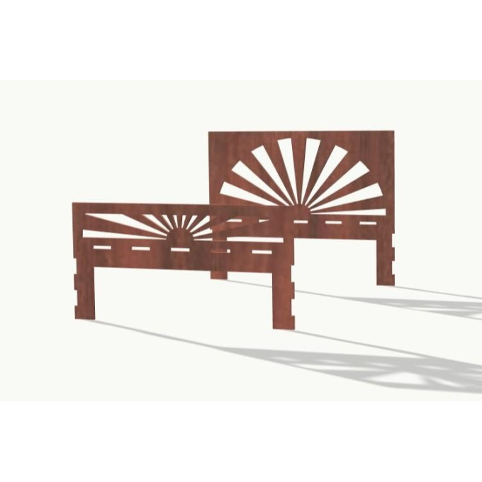 Upgrade set: sunrise headboard footboard for bed digital 