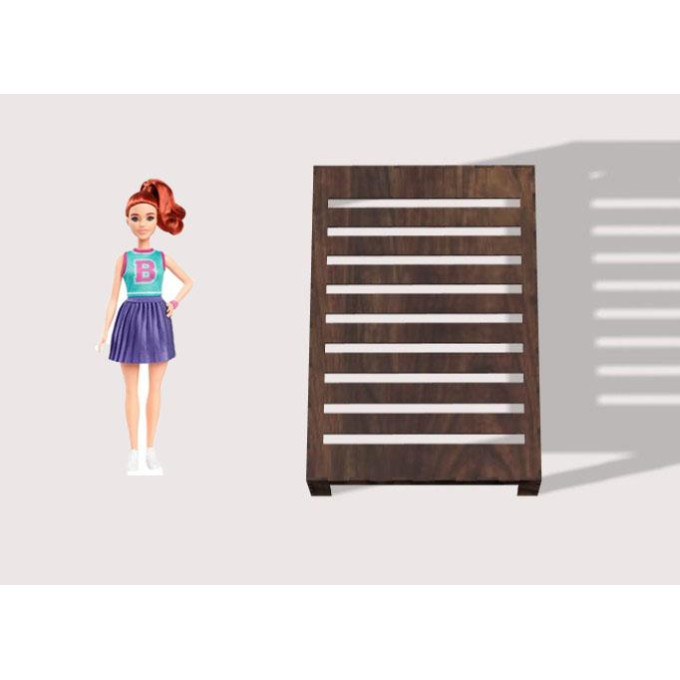 Miniature basic frame bed base digital file, dollhouse kit