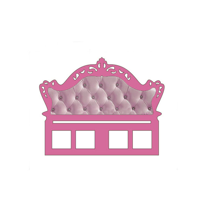 Miniature dollhouse headboard for bed digital download