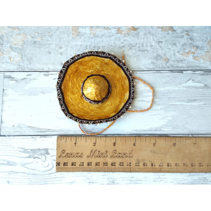 Miniature sombrero hat tutorial how to make BJD