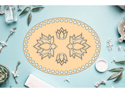 Basket base oval lotus