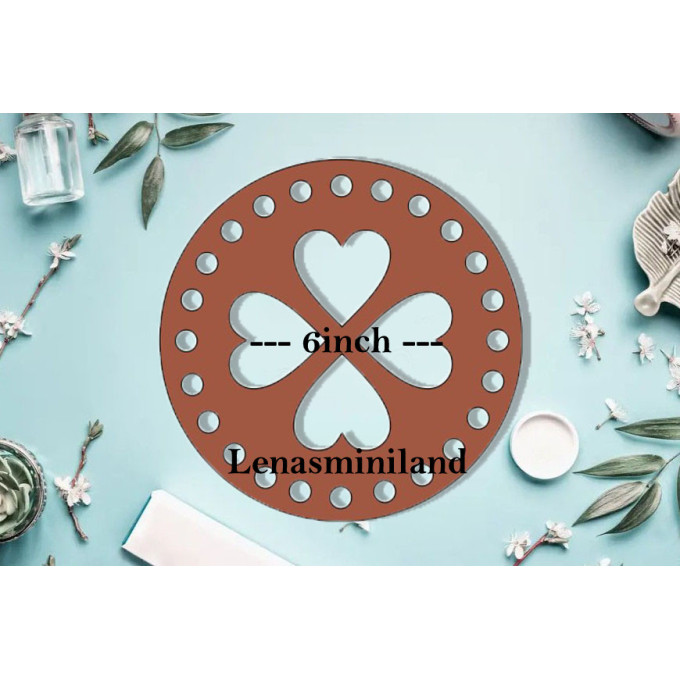 Basket base embroidery floss organizer 6 inch digital