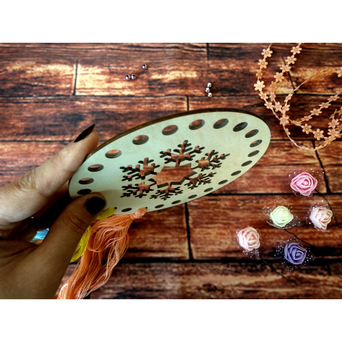 Basket base embroidery floss organizer 6 inch digital