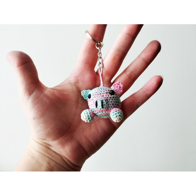 Tiny pig crochet tutorial PDF download amigurumi 