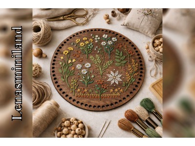 Embroidery base round 25