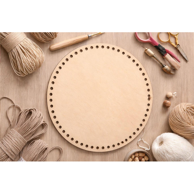 Basket base 10 inch 25 cm. digital file round craft 