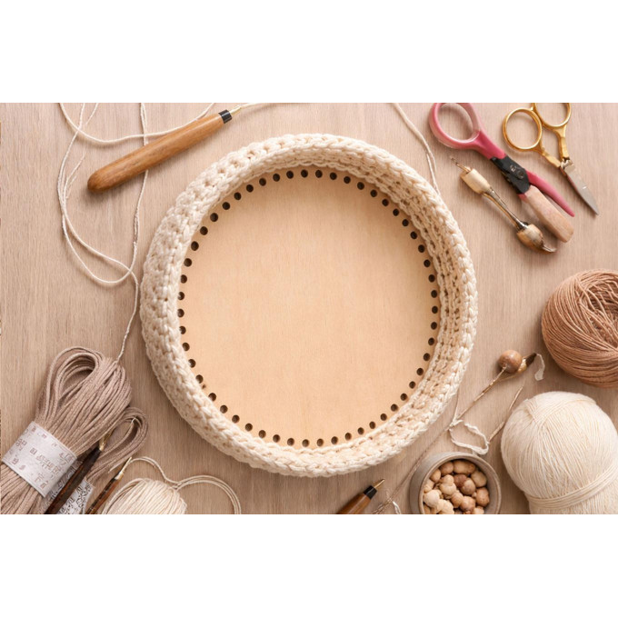 Basket base 10 inch 25 cm. digital file round craft 