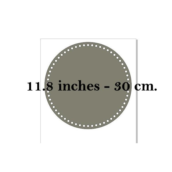 Basket base round 12 inch 30 cm digital file laser 