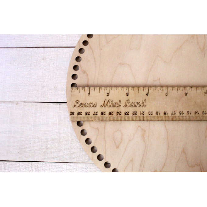 Basket base round 12 inch 30 cm digital file laser 