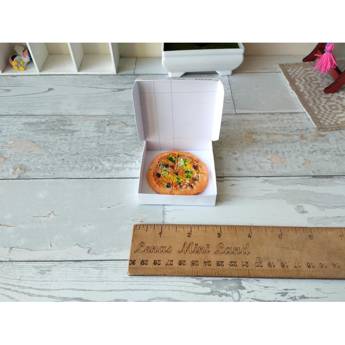 Miniature pizza box digital PDF file download doll