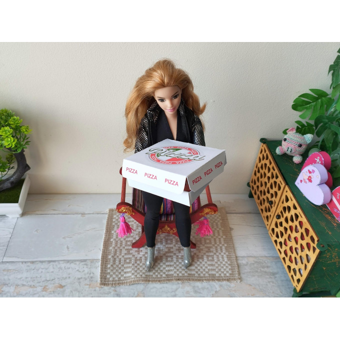 Miniature pizza box digital PDF file download doll