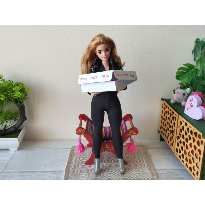 Miniature pizza box digital PDF file download doll