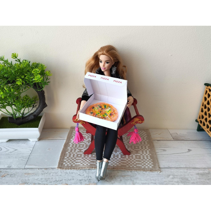 Miniature pizza box digital PDF file download doll