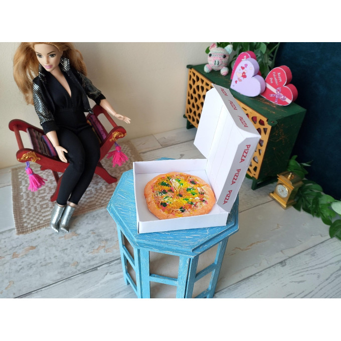 Miniature pizza box digital PDF file download doll