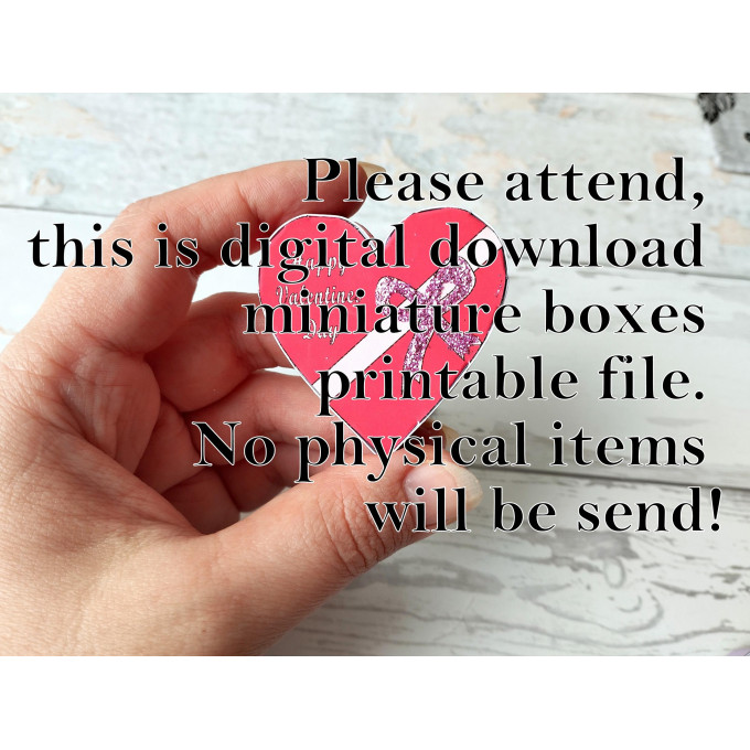 Miniature Valentine day candy box heart shape 